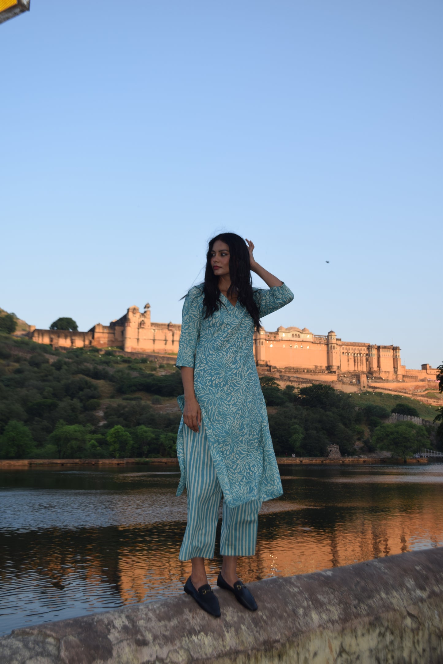 Printed Kurti and Pant Set