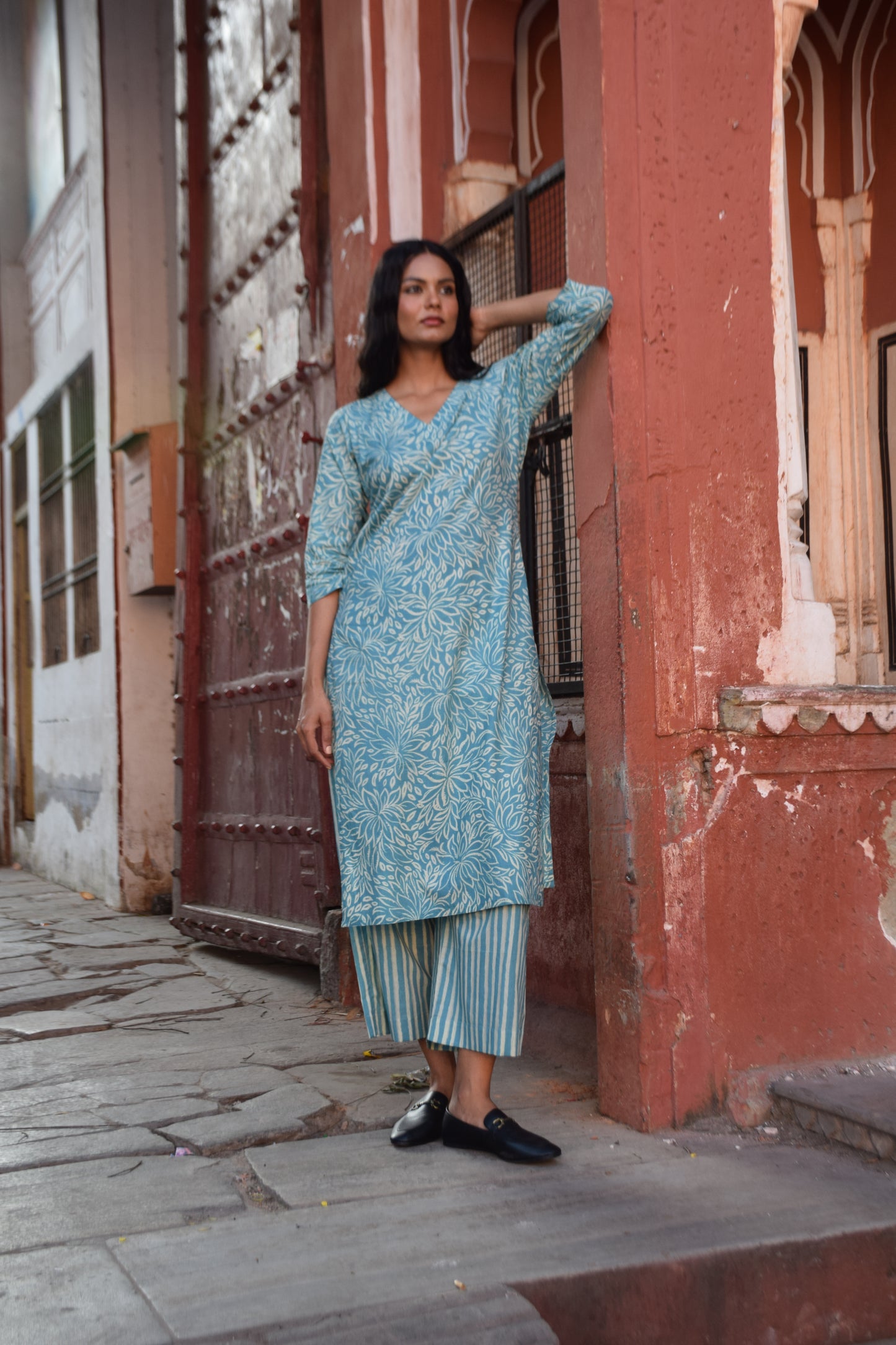 Printed Kurti and Pant Set