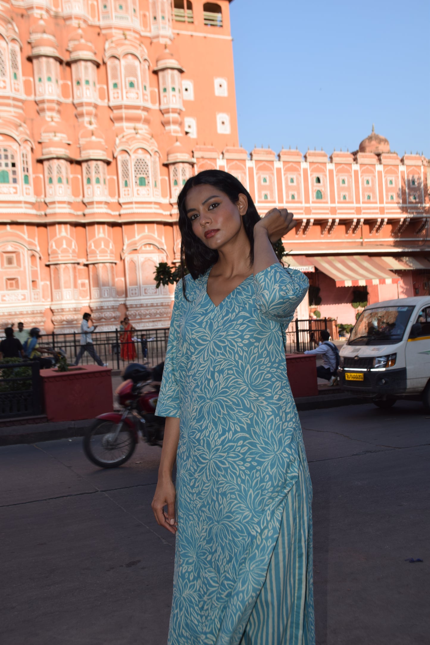 Printed Kurti and Pant Set